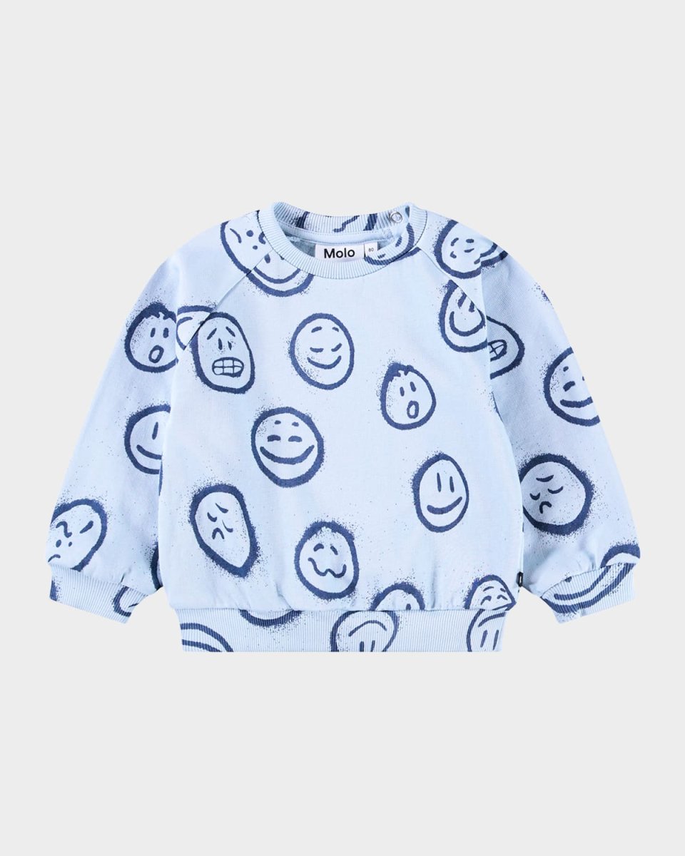 Boy's Disc Printed Cotton Sweatshirt, Size 6M-